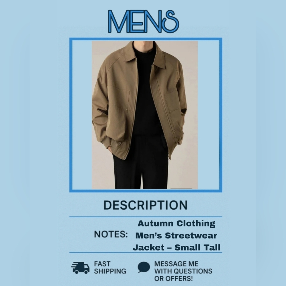 Autumn Clothing SVX Men’s Streetwear Jacket - Brand New/Never Worn W/OUT Tags